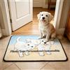 Calore Zerbino Personalizzato con Foto Logo Tappeto Ingresso Esterno Antiscivolo Lavabile Personalizzabile per Famiglia Cane Gatto Regalo Casa 50x75cm
