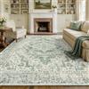 INOVADAY Vintage Tappeto 160x230 cm Boho Antiscivolo Verde Salvia