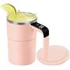 Generic Tazza con Agitazione - Tazza da Caffè con Agitazione Automatica 380ml, Tazza per Bevande Calde Elettrica, Design con Coperchio | Tazza Automatica con Miscelazione per Cacao, Tè, Latte, Donna, Uomo
