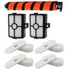 ZYNCUE Kit spazzola e filtro per aspirapolvere Shark HZ500 HZ500UK HZ500UKT, include spazzola morbida/spazzola a rullo, filtro in schiuma, filtro in feltro, filtro motore
