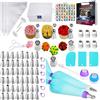AZOMKER Beccucci Sac a Poche, Sac a Poche Professionali, Bocchette Sac a Poche, Kit Pasticceria Professionale, Set Pasticceria (129 Pezzi)