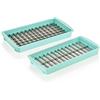 Genius Nicer Dicer Fusion - Inserto per coltelli, misura XXL, 2 pezzi, 12 x 12 cm, 12 x 36 cm, compatibile solo con Nicer Dicer Fusion (2500 ml) | Cubi, mezze dischi e strisce