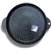 Cflagrant® Piastra/griglia/gallettiera rotonda a forma di pietra induzione rivestimento antiaderente Greblon C3+ tecnologia tedesca (LARGE 32 cm)