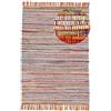 carpetfine Tappeto a tessitura Kilim Chindi Arancio 60x110 cm | Tappeto moderno per soggiorno e camera da letto