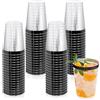 mauepersu 50 bicchieri di plastica con, 280 ml, in plastica, riutilizzabili, eleganti bicchieri da vino per champagne e birra, cocktail, martini, soda dessert (nero)