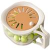Litysfioti Centrifuga Insalata, Cestello Lavaverdura 2-in-1 Con Coperchio E Manico Pieghevole, Scolapasta E Portafrutta, Design Compatto Con Scolo Rotante, Per Insalata Bacelli E Frutta, Per Cucina Campeggio