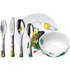 WMF Set di stoviglie per bambini Janosch 6 pezzi con incisione - con nome - piatto in porcellana, ciotola per cereali, tazza e posate per bambini - regali di Natale per bambini