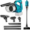CISSIYOG Aspirapolvere manuale a batteria per Makita 18 V, 16000 Pa con grande contenitore per la polvere da 0,7 l, aspirapolvere portatile 5 in 1 per peli di animali domestici, tappeti/pavimenti duri/auto