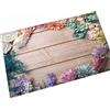 Plancholo Zerbino per porta d'ingresso con ingresso di benvenuto, tappetino per interni, tappeto super morbido e assorbente ad acqua a basso profilo, bordo in legno, 50 x 90 cm