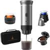 Jenmayt Macchina per caffè espresso portatile, 15 bar, compatibile con capsule e caffè macinato (con sacchetto di stoccaggio)