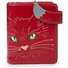 Shag Wear Shagwear portafoglio per giovani donne Small Purse : Diversi colori e design: (Gatta/Cats Eyes Red)