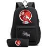 Sageam Anime Solo Leveling Zaino Scuola, Zainetti per bambini, Studente Zaino con Set Penna Astuccio, con Blocco Della Password
