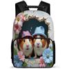TPISLI Zaino per Scuola Cute Guinea Pig Classe 3-5 per Studenti Cartella Scolastica Animal 6-11 Anni School Bag, Tessuto 1680D Manico Robusto Gite Brevi