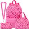 Get Trend Barbie Zaino Scuola in Velluto a Coste, 4 Pezzi