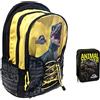 FCP ZAINO SCUOLA compatibile con Jurassic World tondo by GUT Nero Giallo + Astuccio 3 piani completo + omaggio portachiave EDIZIONE LIMITATA + 7 Penne Scatto cancellabili