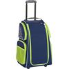 HABA Trolley per bambini blu scuro con 2 ruote - Valigia per bambini in poliestere riciclato con sacchetto per la biancheria, 3 ripiani estraibili e 4 tasche esterne con cerniera - 2012725001