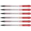 PILOT Penna a sfera retrattile BPS-Matic a punta fine, confezione da 6 pezzi, colore: Rosso