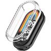 Generisch Custodia con diamanti glitterati per Xiaomi Smart Band 10 / Band 9 Custodia protettiva PC rigida paraurti Bling Case Smart Cover per donne ragazze (trasparente)