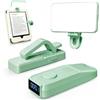 Sycelu Telecomando RF per girare pagine con luce del libro e display con timer, per leggere su Kindle Paperwhite, iPad, Android, clicker Page Turner, per Kindle, registrazione video e scatto selfie