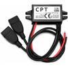 HENGBIRD Convertitore 12V 5V, Adattatore 12V USB, Modulo Step Down - Doppia Porta USB 5V 3A 15W con Protezioni per Auto, Moto, Camper, GPS e Dashcam