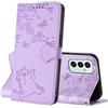 NETANY Cover per Samsung Galaxy A25 5G, Flip Premium Pelle PU Libro Portafoglio Protettiva Custodia con Slot Scheda Supporto Stand Magnetica Protezione Completa Cover per Samsung A25 5G (Violet)