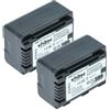 vhbw 2x batteria compatibile con Panasonic HC-VXF999, HC-W570, HC-VXF1 videocamera camcorder (1600mAh, 3,6V, Li-Ion) con infochip