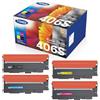 KEENKLE CLT-K406S CLT-P406S P406C Multipack Toner compatibile con Samsung CLT-P406C CLT-K406S per Samsung Xpress CLP-365 CLX 3305 C460W C410W CLP-360 CLP-365W CLX-3305FN CLX-3305W CLX-330 0 C460FW (confezione