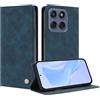 TAUYN Cover Custodia Folio in Pelle per Motorola Edge 60 Fusion | Design a Flip Magnetico Premium PU Pelle Antiurto Wallet Case, con Supporto & Porta Carta Protezione Completa. Blu scuro