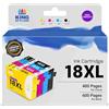King of Flash - Cartucce di ricambio per Epson 18 18XL, compatibili con Epson Expression Home XP-425 XP-422 XP-415 XP-412 XP-325 XP-322 XP-315 XP-312 XP-225 XP-215 XP-212 XP-405 (1 set)