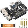 Waveshare PCIe to USB 3.2 Gen1 / 2.5G ETH/M.2 NVMe Adapter, Compatible with Raspberry Pi 5, Supports NVMe Protocol M.2 Solid State Drive, Expands 2-ch USB 3.2 Ports and 2-ch Ethernet Ports, HAT +