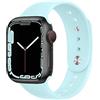 EIHAIHIS Cinturino Sportivo in Silicone Traspirante per Cinturino Apple Watch 42mm 44mm 45mm 49mm, Cinturini Elastico per iWatch Series 8 7 6 5 4 3 2 1 SE Ultra (Brevettato), Azzurro