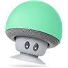 MONTY SOUL - Altoparlante Bluetooth Portatile Mini a Forma di Fungo - Cassa Wireless Compatta per Casa e Viaggio - Bluetooth 5.3 Portatile con Luci RGB (Mushroom 3W) (Menta)