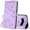 NETANY Cover per Samsung Galaxy S10 Plus, Flip Premium Pelle PU Libro Portafoglio Protettiva Custodia con Slot Scheda Supporto Stand Magnetica Protezione Completa Cover per Samsung S10 Plus (Porpora)