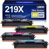 Lemero 219X Toner Con Chip MFP 3302FDWG Nero Ciano Magenta Giallo 4-pezzi | Cartuccia di Toner Compatibile con HP Color LaserJet Pro MFP 3302SDWG 3302FDNG 3302FDW 3302SDW 3302FDN 3202DN 3202DW W2190X