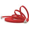 1aTTack.de 5m - rosso - 1 Stück - Cavo di Rete Ethernet Cat6 Piatto Lan Gigabit RJ45 Cat 6 compatibile Cat5 Cat5e Cat7 Cat8