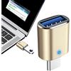 Generic Adattatore da USB a USB C - Adattatore con 3.0, Adattatori da USB a USB Compatibile Adaptador Converter per tastiera, U Disk, Telefono Cellulare, Tablet, Auto