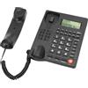 Zunate Telefono Fisso per Anziani, Telefono con Filo a Chiave Grande con ID Chiamante e Display, 16 Suonerie, Volume Regolabile, modalità DND, per Casa, Ufficio, Hotel (BLACK)