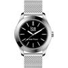 ICE-WATCH - ICE steel solar - Orologio da uomo con bracciale in metallo (Medium), Argento e nero