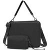 HYZUO 15-16 Pollici Custodia Rigida Portatile Borsa, Nero