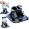 Generic 360° Rotating Car Phone Mount for Dashboard,360° Rotating Car Phone Holder,One-Hand Lock, Anti-Slip Rotation Dashboard Phones Holder,Automatic Locking Anti-Slip Base Fits All Phones，2