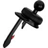 Generic Supporto per telefono da auto con giunto sferico da 17 mm, clip retrattile per bocchetta 'aria, morsetto per staffa a gancio con anima in acciaio, adattatore universale per presa del veicolo