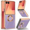 HeeYeal Silicone TPU Custodia per Samsung Galaxy Z Flip 7 5G - Viola