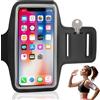 LOBVABA Fascia da Braccio Portacellulare, Fascia da Braccio con Borsa Auricolare Porta Smartphone, Porta Cellulare Armband per Adatto a Tutti Gli Smartphone