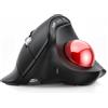Nulea M514 Mouse Trackball Verticale, Ergonomico Wireless a Controllo Pollice con Click Silenziosi, Connessione a 3 Dispositivi (Bluetooth & Ricevitore USB), Ricaricabile per PC/Mac/Laptop/Tablet
