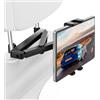 Zaxiva Supporto Tablet Auto, Universale Porta Ipad Auto, [Struttura Triangolo Stabilizzante] ‌360° Rotazione Porta Tablet da Auto Poggiatesta per iPad, Switch, Phone e altri 4,7-13 Dispositivi