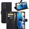 Zidwzidwei Custodia per Realme GT Neo 2 Portafoglio in Pelle [Flip Cover] [Con Slot per Scheda e Treppiede] [Chiusura Magnetica] Custodia Cellulare per Realme GT Neo 2