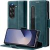 Focusor Cover a Libro Samsung Galaxy Z Fold 6 Magnetica in Pelle, Blu