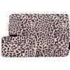 ZhuiKun Custodie per PC portatili 15 Pollici Stampa Leopardo Laptop Sleeve Borsa di tela con Piccolo Case (Giallo)