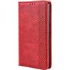 TEYYOS Cover Custodia Folio in Pelle per Xiaomi 15T Pro, Premium PU/TPU Portafoglio Case con Slot per Schede, Flip Wallet Libro - Rosso