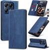 Jasonyu Cover per Motorola Edge 70 Pro, Portafoglio PU Pelle, Blu
